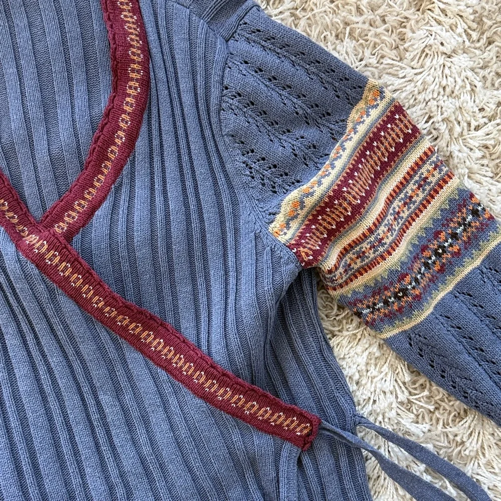 Hanna Andersson Nordic Fair Isle Wrap Sweater - Picture 2 of 6